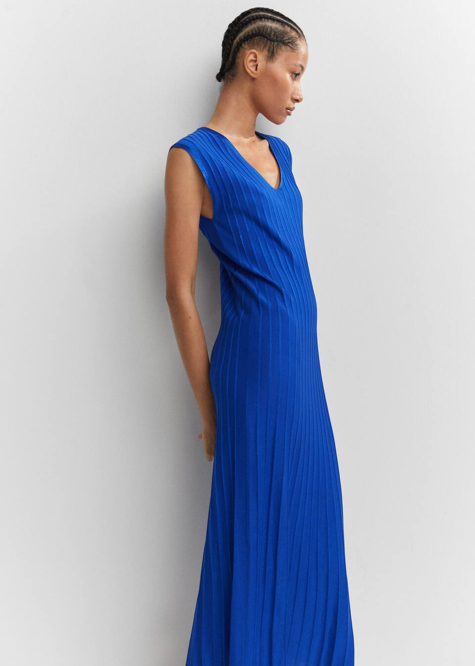 knitted dress with contrasting details -  Women | Mango USA | MANGO (US)