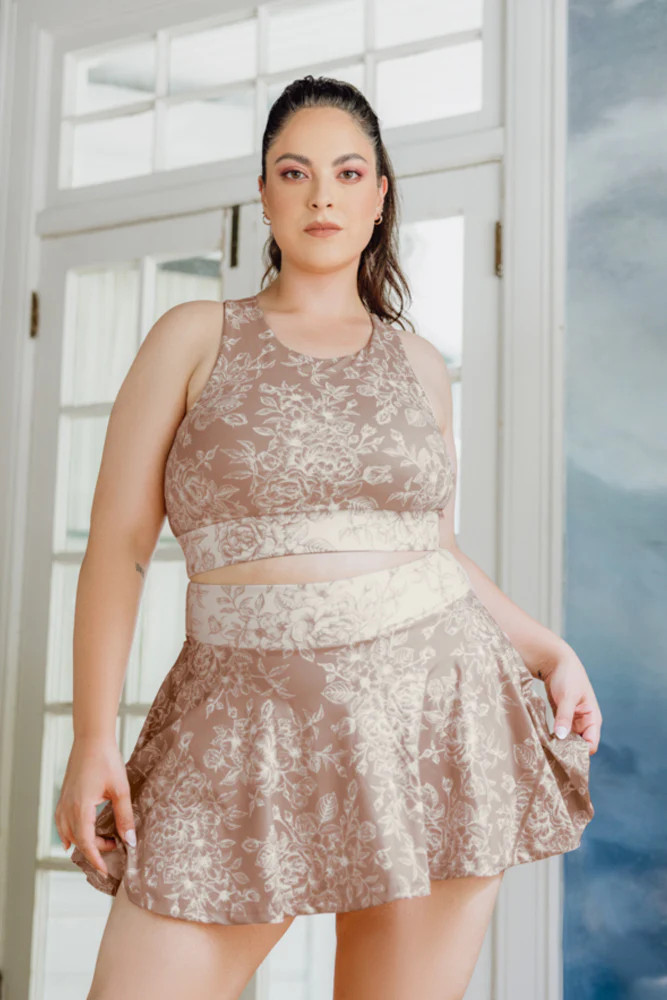 Harmony High Neck Bra - Tan Rose | POPFLEX