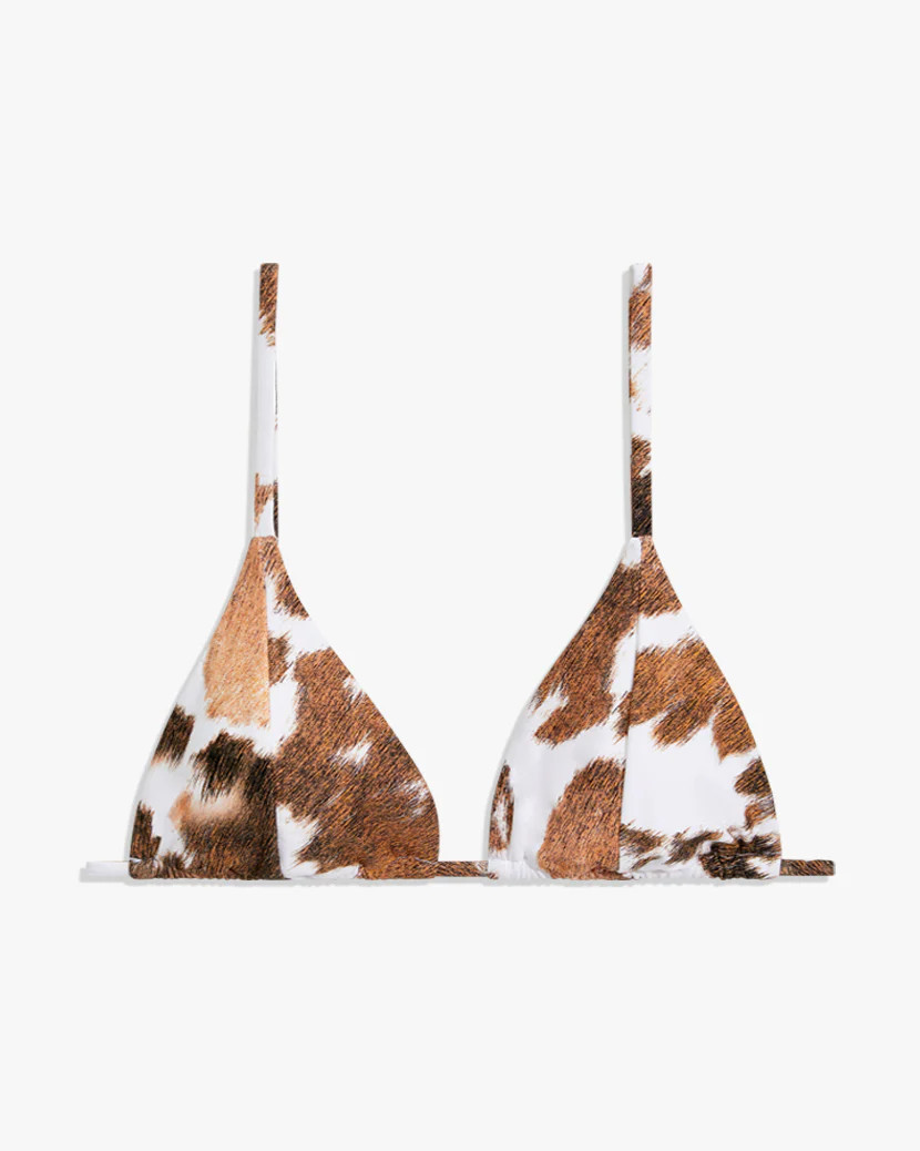 Cooper Cowhide Bikini Top | We Wore What