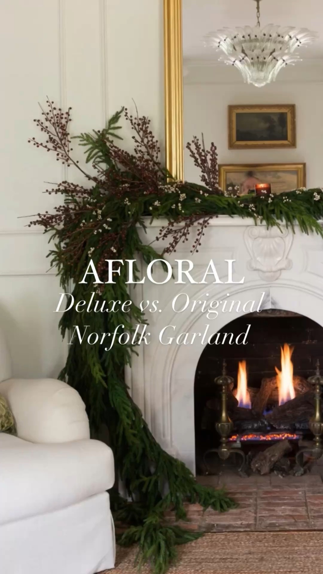 Afloral deluxe Norfolk garland vs original Norfolk garland  

#LTKHoliday #LTKVideo #LTKHome