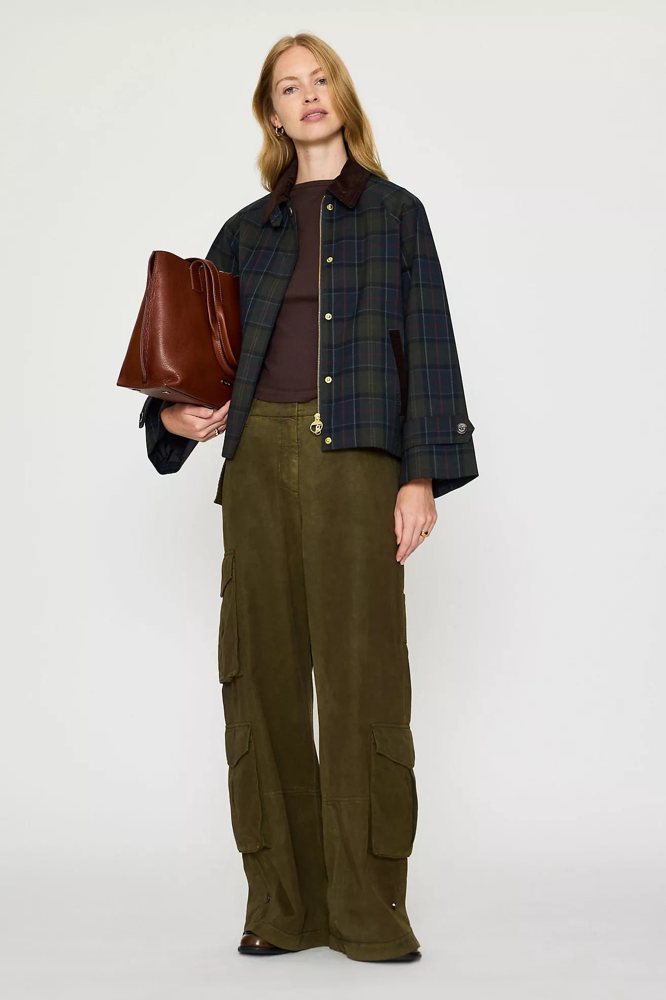 Barbour Sandra Tartan Showerproof Jacket | Anthropologie (UK)