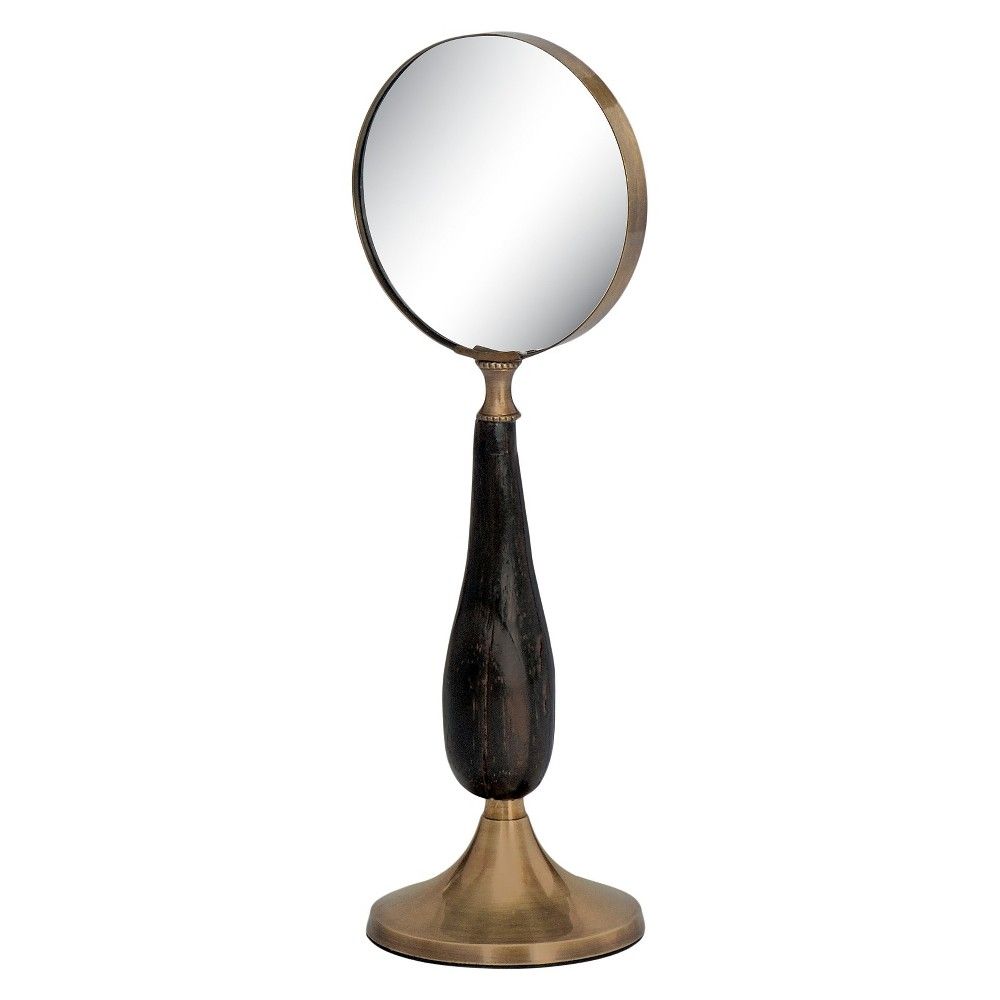 Brass Stand Up Magnifying Glass Wood - Brass | Target