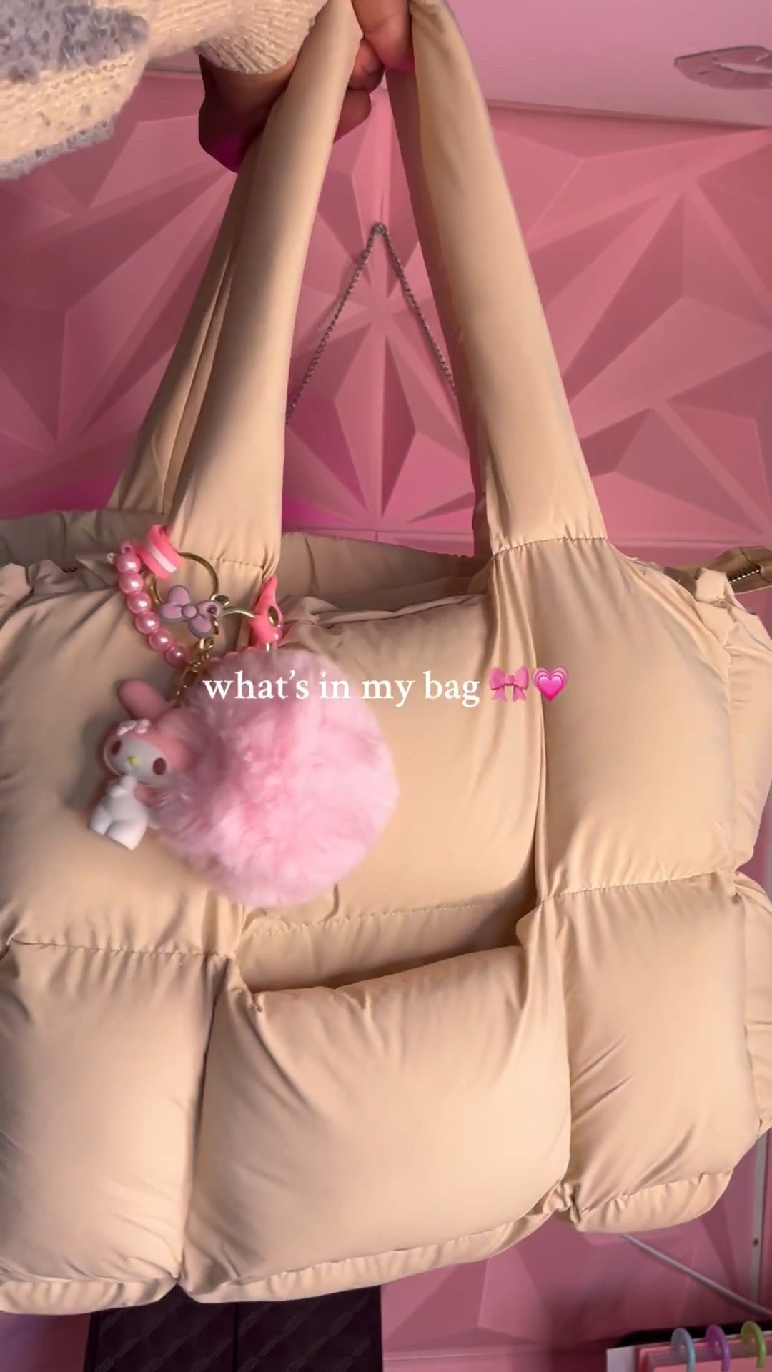 what’s in my content bag: #totebag #puffertote 

#LTKWatchNow #LTKItBag