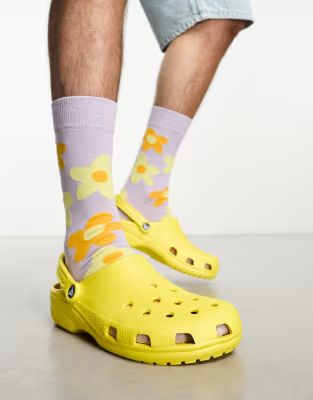 Crocs classic clogs in lemon | ASOS (Global)