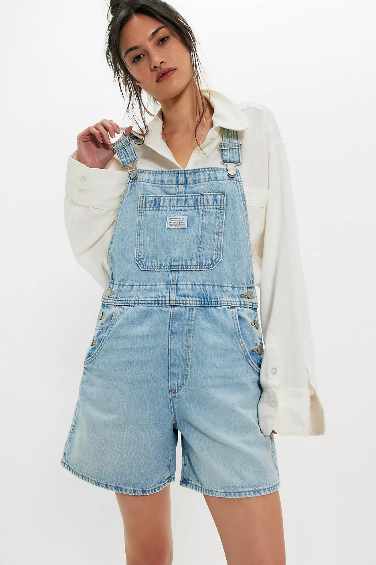 Levi's Utility Shortalls | Free People (Global - UK&FR Excluded)
