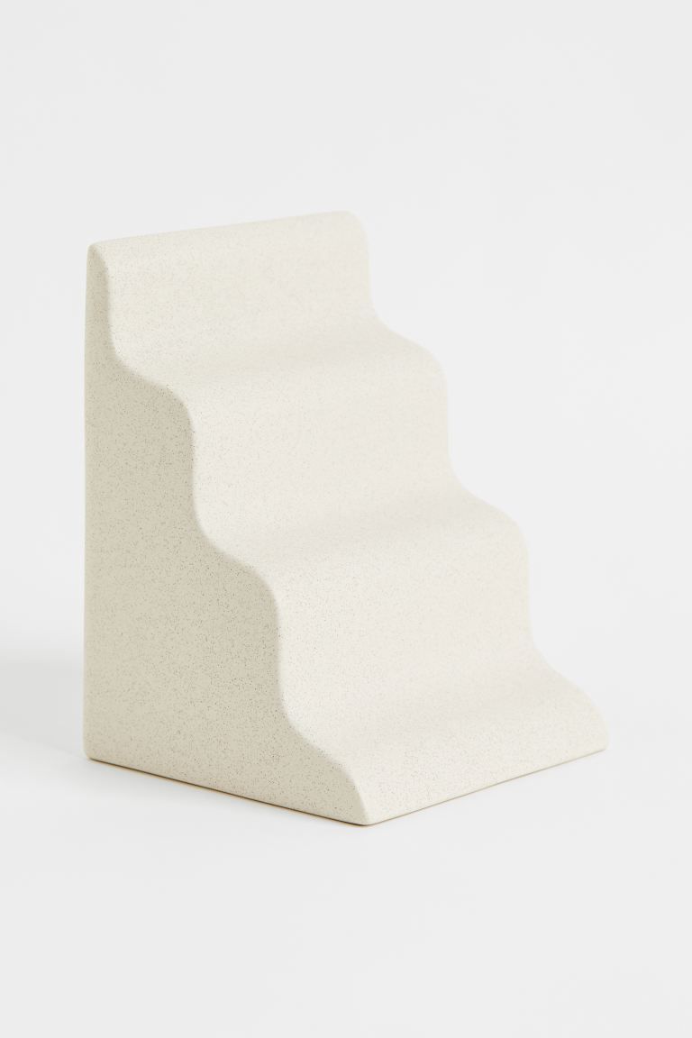 Stoneware Bookend - Natural white - Home All | H&M US | H&M (US + CA)