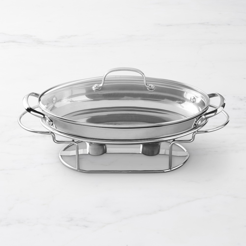 Cuisinart Oval Stainless-Steel Chafing Dish, 2 1/2-Qt. | Williams-Sonoma