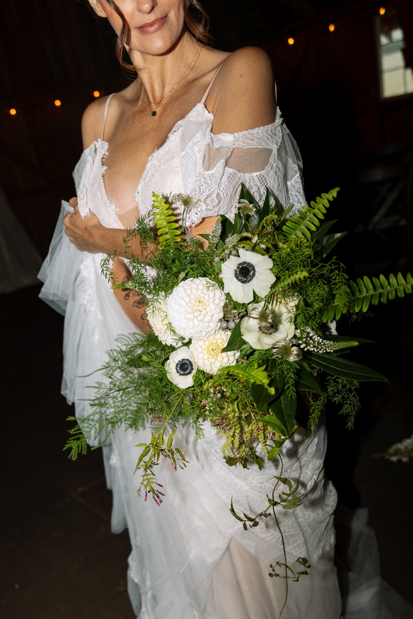 a recent bridal face detail shot