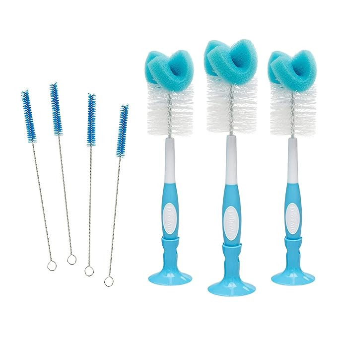 Dr. Brown's Vent Cleaning Baby Bottle Brushes - 4pk and Baby Bottle Cleaning Brush with Sponge an... | Amazon (US)