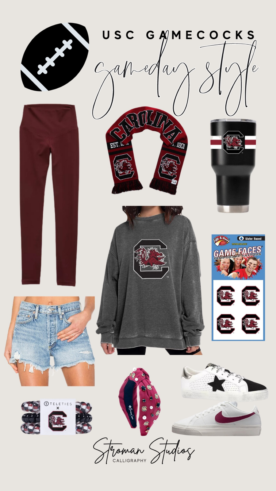 South Carolina Gamecocks Football Gameday Women’s Outfit #collegefootball #gamedaylooks #gameday #usc #southcarolina #scarolinagamecocks #gamecocks #secfootball #whattowear #footballgameoutfit #tailgating #tailgatingoutfit #gameday #gamedaywear #gamedayoutfit #leatherjacket #southcarolina #southcarolinagamecocks #gamecockyeti #footballseason #footballszn

#LTKU #LTKparties #LTKSeasonal