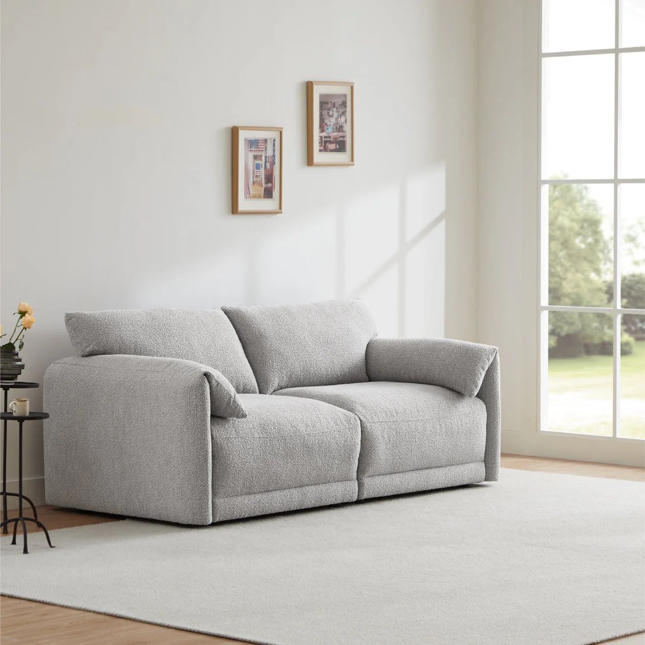 Josie Performance Boucle 2-Piece Modular Sofa (80.3") | Chita