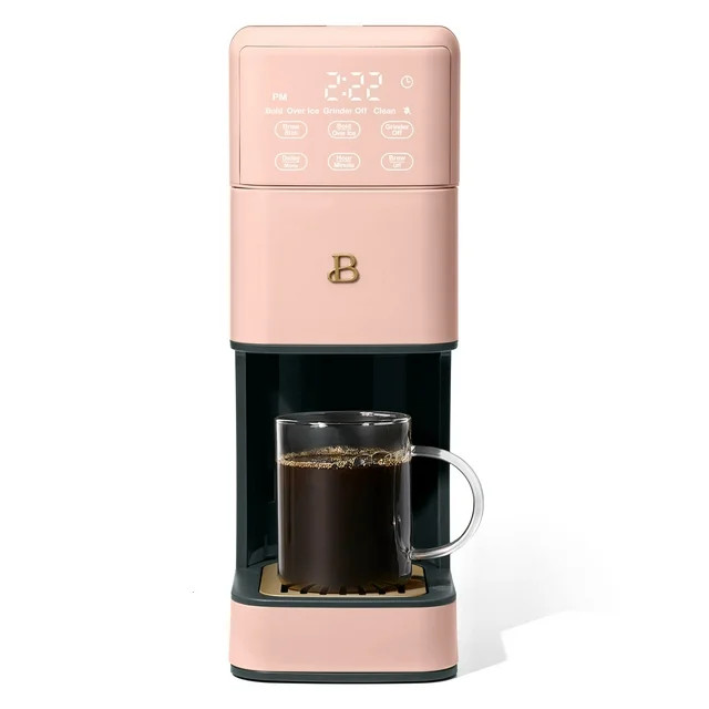 Beautiful Perfect Grind™ Programmable Single Serve Coffee Maker, Rose by Drew Barrymore | Walmart (US)