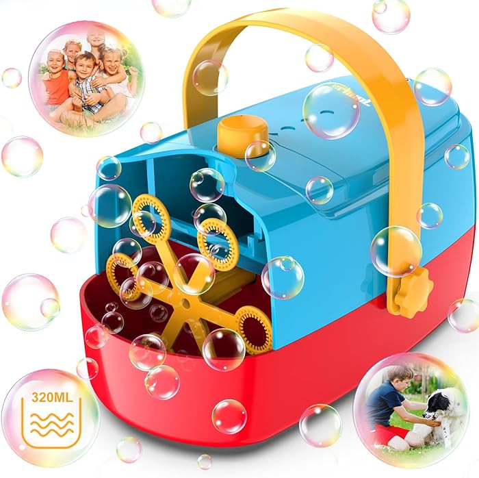 Bubble Machine Durable Automatic Bubble Blower, 18000+ Big Bubbles Per Minute Bubbles for Kids To... | Amazon (US)