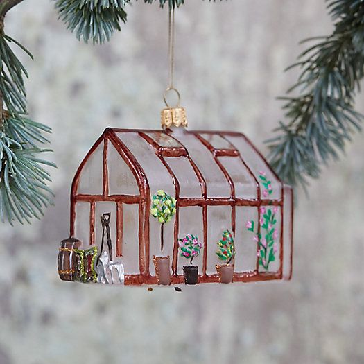 Greenhouse Glass Ornament | Terrain