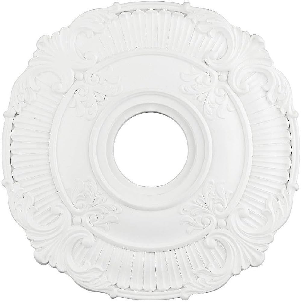 Livex Lighting 82030-03 Buckingham Ceiling Medallion, White Medium | Amazon (US)