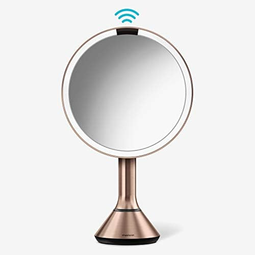 simplehuman Sensor Mirror, Lighted Makeup Mirror with Magnification (5X), 8" Round Magnifying Van... | Amazon (US)