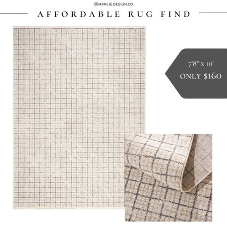 Affordable Rug Find | Walmart home decor | checkered rug | neutral rug | gray rug | beige rug | boys room rug | nursery rug | masculine rug | bedroom rug | nursery

#LTKFind #LTKhome #LTKstyletip