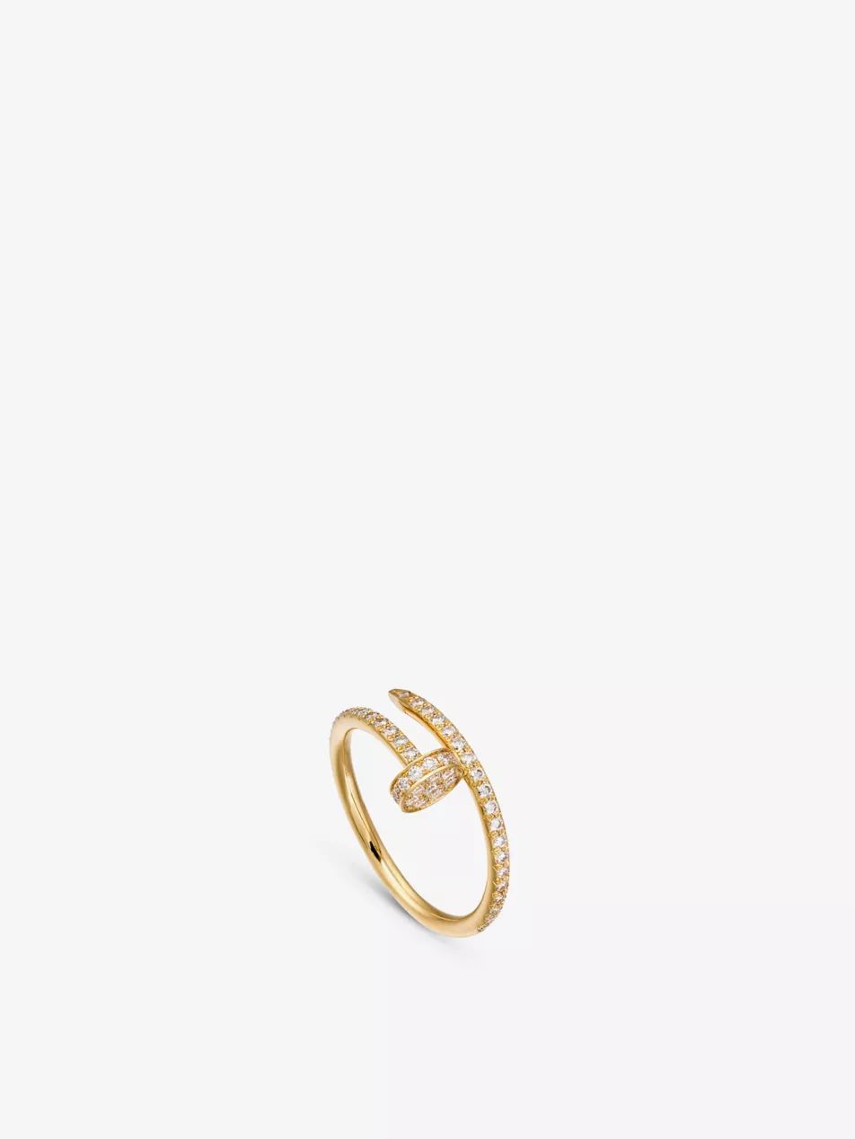 Juste un Clou 18ct yellow-gold and diamond ring | Selfridges