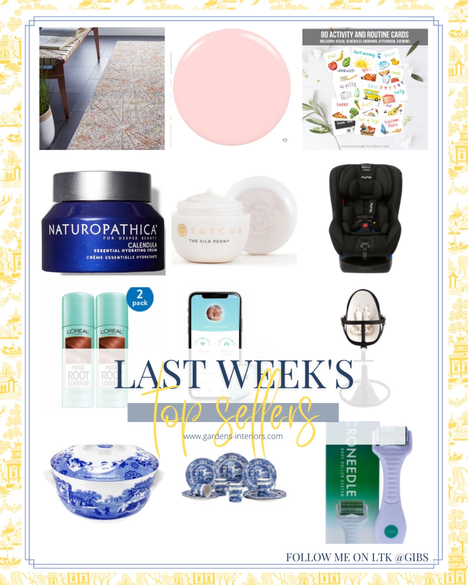 Last Week’s Top Seller’s 

#indoorrug #falldecor #homedecor #facelotion #essie #nailpolish #spode #kitchen #nuna #loreal

#LTKhome #LTKbeauty #LTKfamily