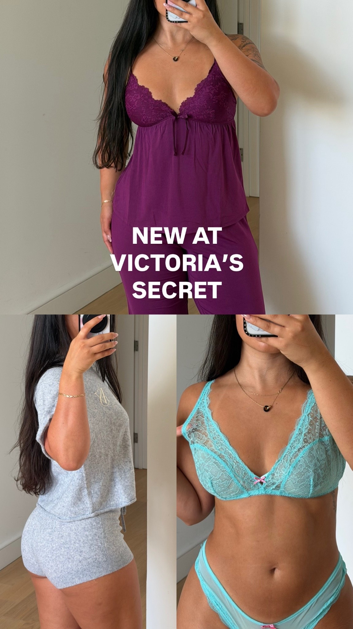 New at @victoriassecret <3 I’m wearing a size small in everything, and small short in the PJ pants! #VSPartner #liketkit @shop.ltk
