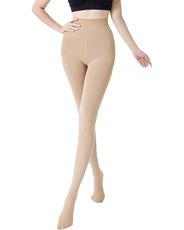 Romastory Winter Warm Leggings Women Elastic Thermal Legging Pants Fleece Lined Thick Tights | Amazon (US)