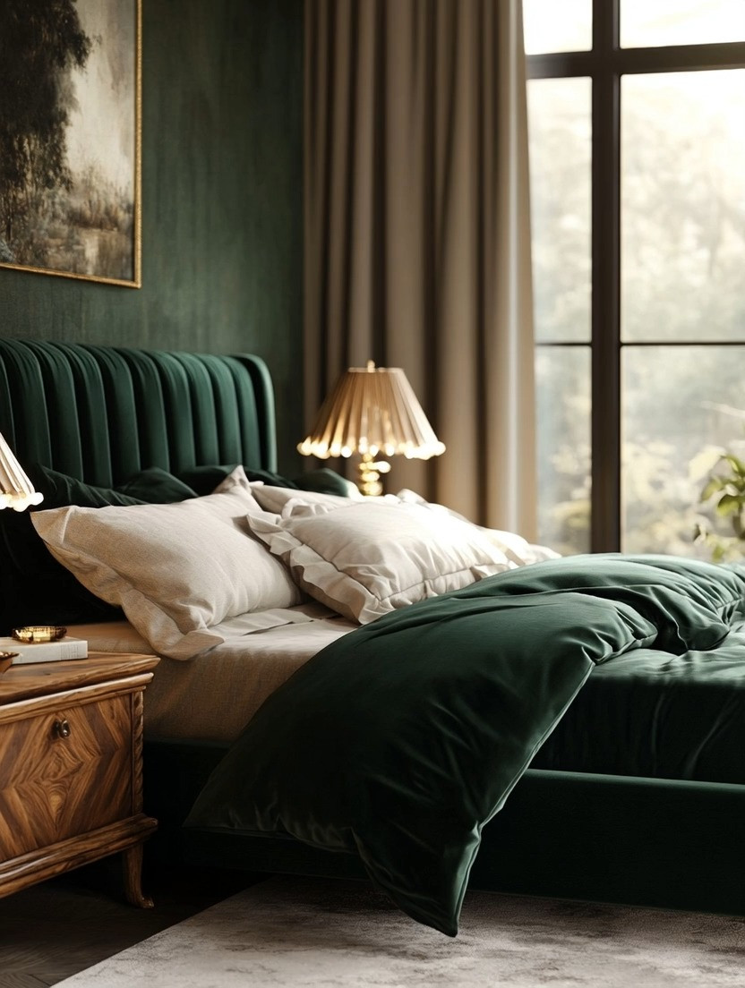 If your bedroom feels flat, it may be missing one bold decision.

A deep emerald velvet bed instantly transforms the space. It adds richness, depth, and that quiet statement that makes the room feel designed, not just decorated.

This is where color and texture come together. Velvet softens the look while the deep green tone brings a grounded, almost calming luxury—something that feels both timeless and current.

You don’t have to redo everything. Even refreshing the bedding in this tone can shift the entire mood of the room.

Paired with natural wood, the contrast becomes even more beautiful. Warm, organic textures balance the boldness, creating a space that feels both elevated and inviting.

The key is to let one piece lead.

Explore our curated edit of velvet beds and bedding, along with wooden nightstands, with multiple options in different sizes, colors, and finishes—all linked below to help you create your own refined bedroom retreat.

#BedroomInspiration #QuietLuxuryStyle #ModernBedroom 

 #LTKHome