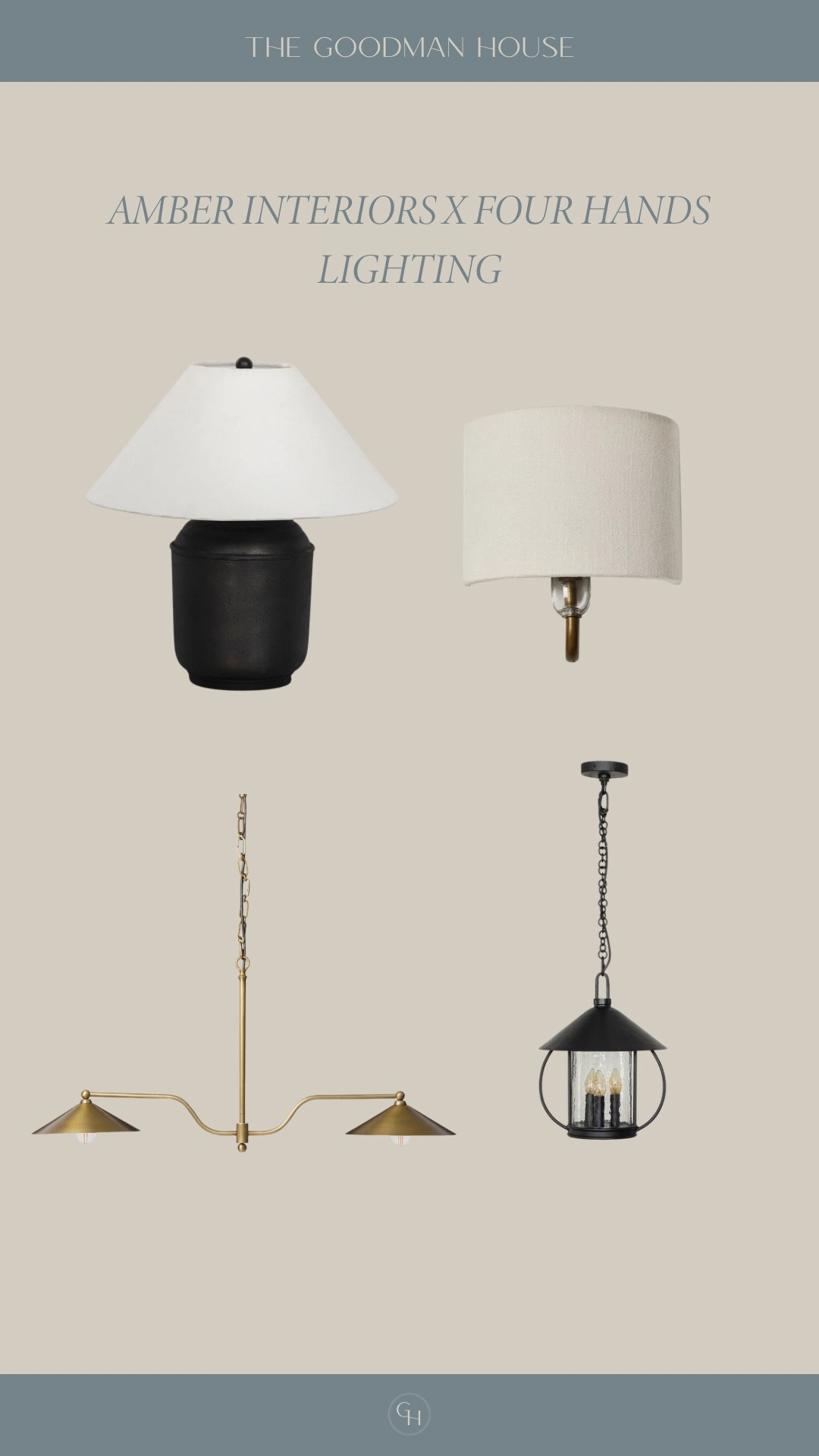 Amber Interiors x Four Hands new lighting!

#LTKHome
