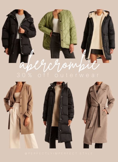 Abercrombie coats & jackets 30% off 
I have the ultra long puffer in a different color & love it, tts & so warm & cozy 

#LTKsalealert #LTKSeasonal #LTKHoliday