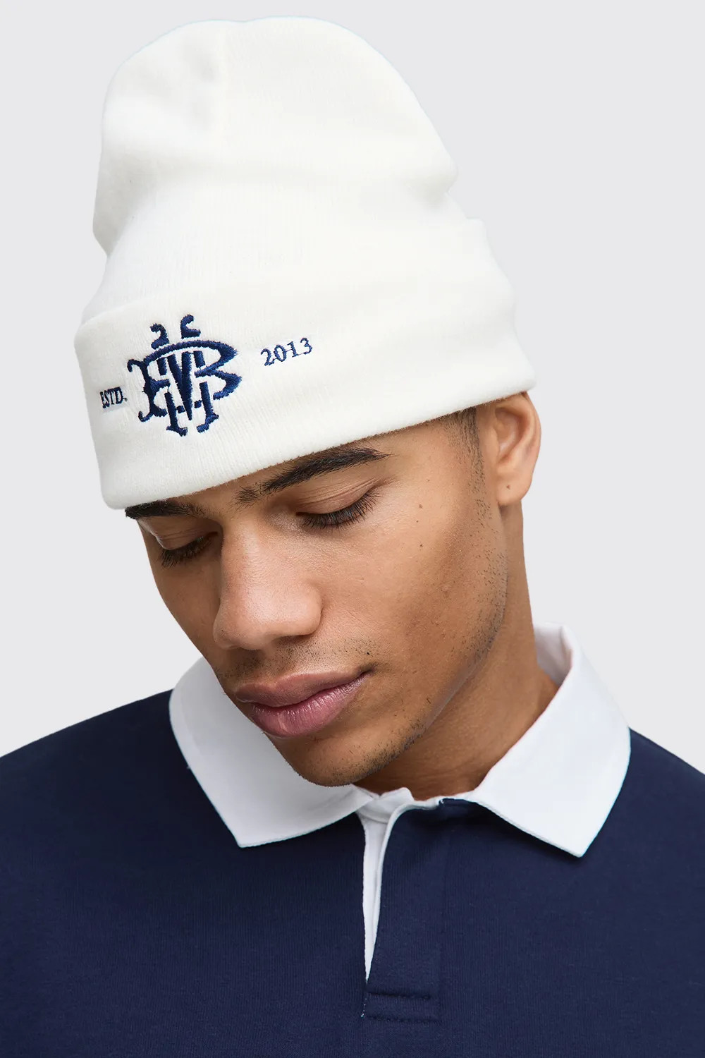 Embroidered Beanie | Boohoo.com (UK & IE)