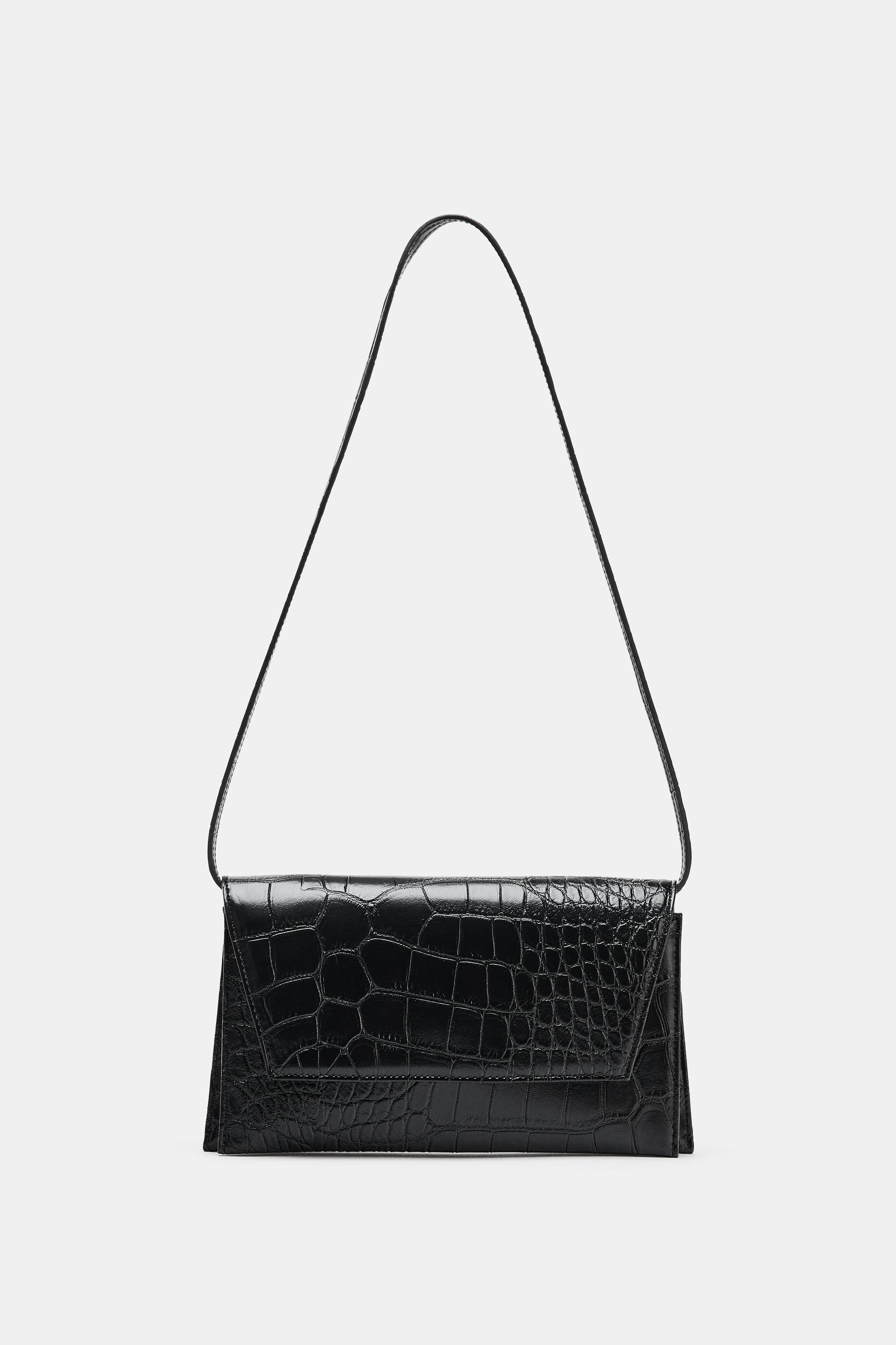 EMBOSSED FLAP BAG | Zara UK