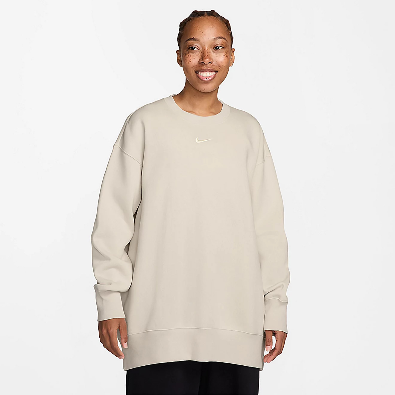 Nike Women's Sportswear Phoenix Fleece Oversized Crew Sweatshirt | Academy Sports + Outdoors