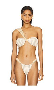 Tularosa Maiori Top in Beige & White Stripe from Revolve.com | Revolve Clothing (Global)
