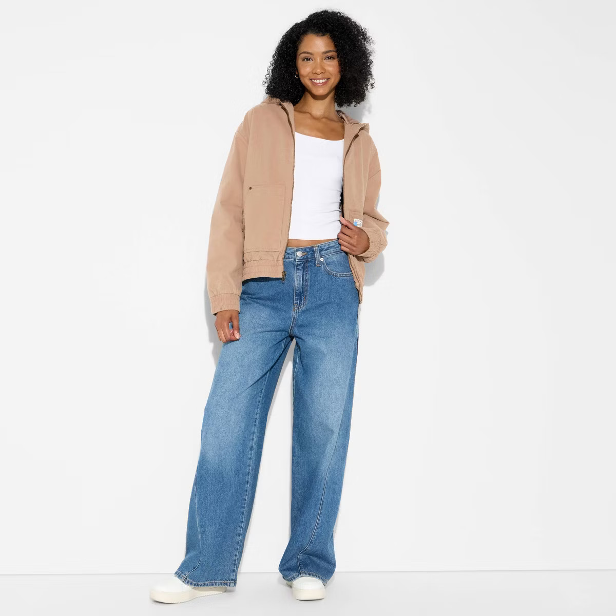 Women's Canvas Hooded Utility Jacket - Wild Fable™ Brown S | Target