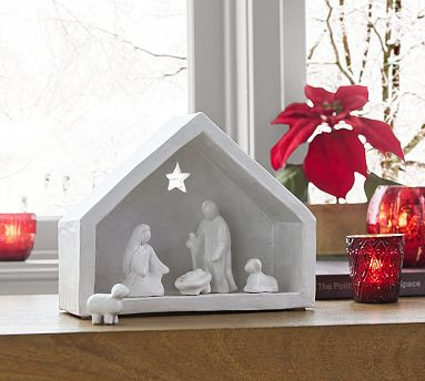 White Ceramic Nativity Set | Pottery Barn (US)