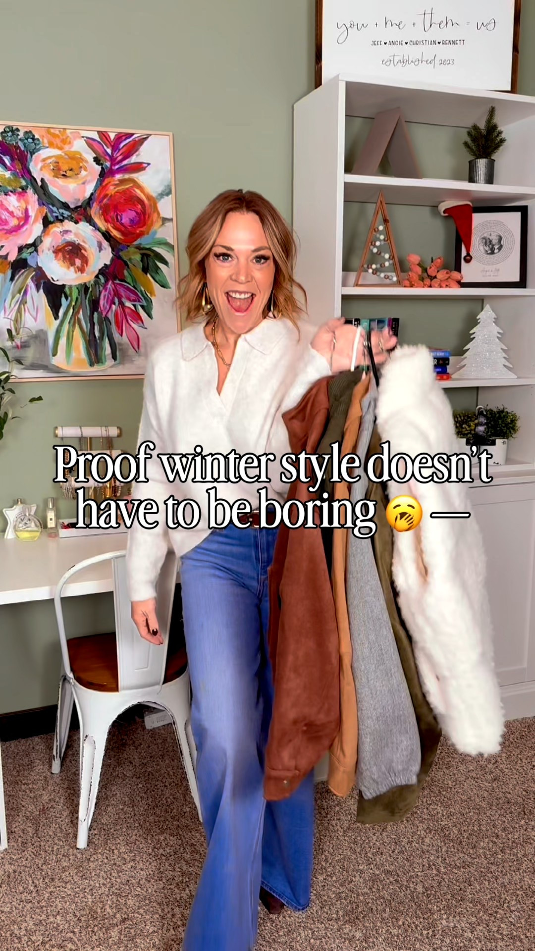 Winter style does NOT have to be boring — and these 6 outer layers prove it. ❄️✨

From chic faux suede to the vests you’ll grab every single day, these are the pieces that make your outfit look intentional even when you’re running on coffee and chaos☕️🤪.

I’m a Midwest millennial mom… I need warm, cute, practical, and EASY.

And these layers check every box.
Dress them up, throw them on with joggers, mix them into your winter capsule — they just work.

Tell me your favorite:
🧥 chic suede girl
🧥 sporty vest girl
🧥 the “where’d you get that?” jacket

Want links? 

#LTKFindsUnder100 #LTKOver40 #LTKootd