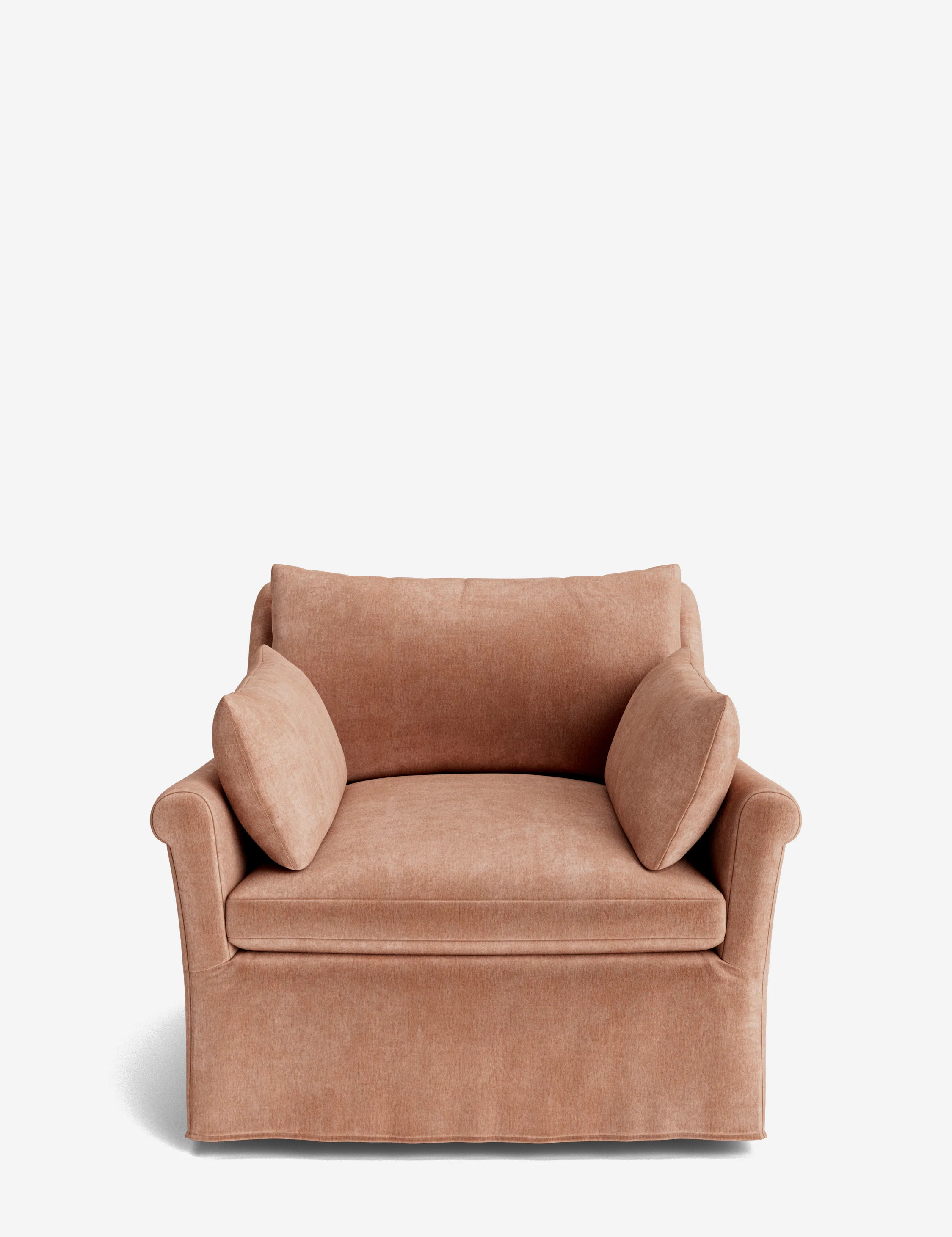 Portola Rolled Arm Luxe Depth Slipcover Chair | Lulu and Georgia 