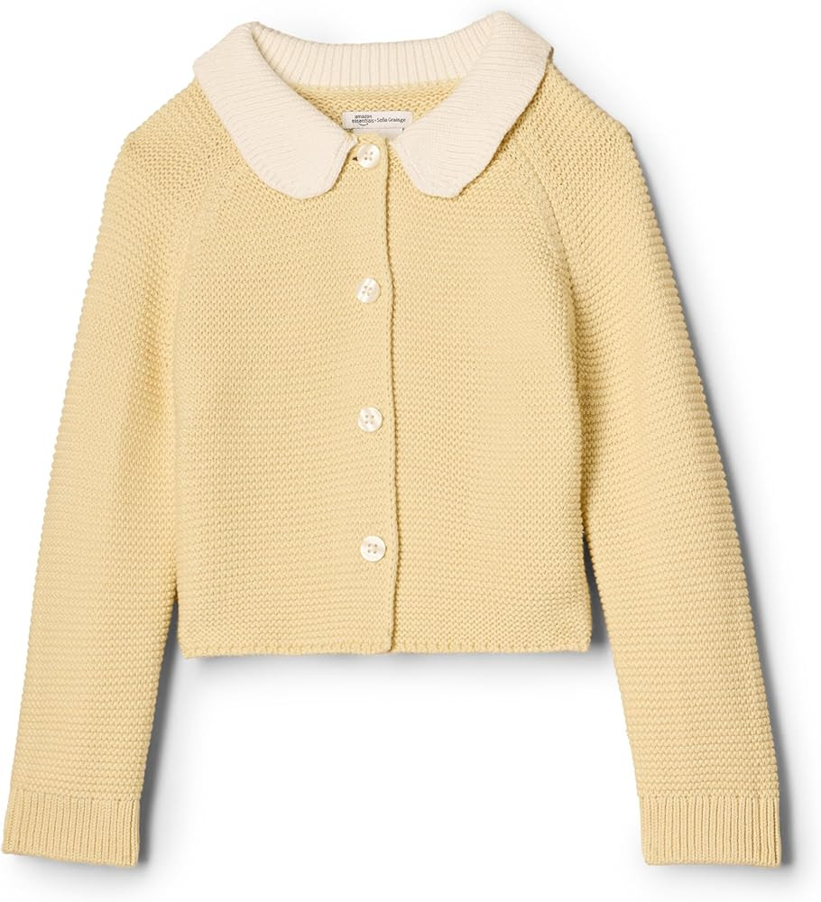 Amazon Essentials x Sofia Grainge Unisex Toddlers and Babies' Peter Pan Collar Sweater Jacket | Amazon (US)
