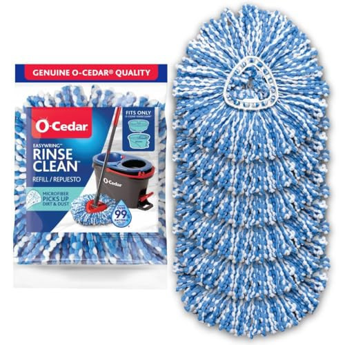 O-Cedar RinseClean Spin Mop Microfiber Refill, 1 CT (Pack of 6) | Amazon (US)