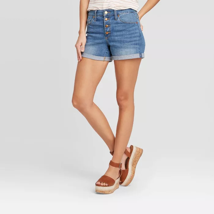 Women's High-Rise Short Jean Shorts - Universal Thread™ Medium Wash | Target