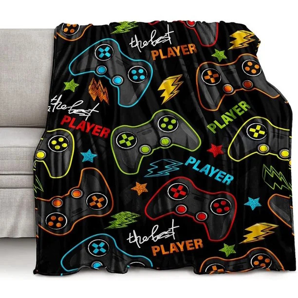 Bedding Gaming Throw Blanket Super Soft Gamer Gift for Couch Sofa for Kids Boys Teens Video Game ... | Walmart (US)