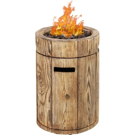 Rayhouse Propane Fire Pit 30 000 BTU Round Firepit Outdoor Gas Fire Pit for Patio Garden Camping Out | Walmart (US)