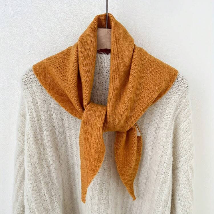 1 Piece High-Quality Striped Blend Shawl For Women, Spring, Autumn, Winter, Korean Style, Versati... | SHEIN