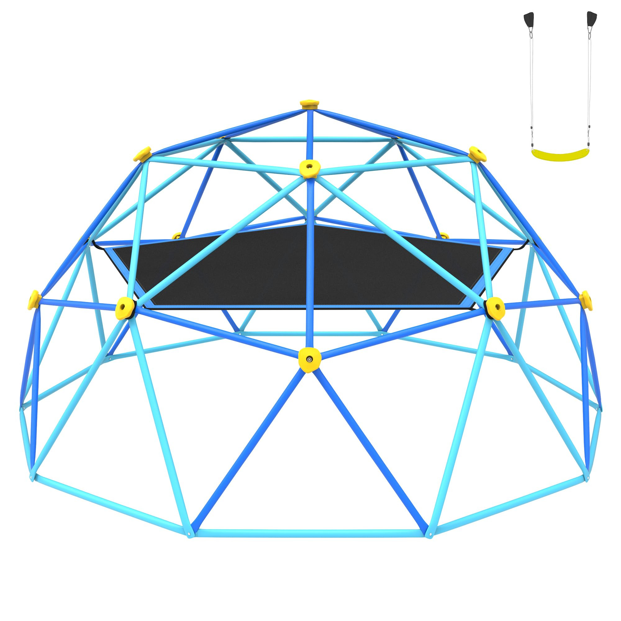 Gardenature 10FT Climbing Dome with Hammock and Swing, Outdoor Jungle Gym for Kids, Geometric Dom... | Amazon (US)
