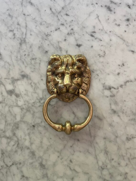 Antique Lion Door Knocker  Vintage Brass Door Knocker  | Etsy | Etsy (US)