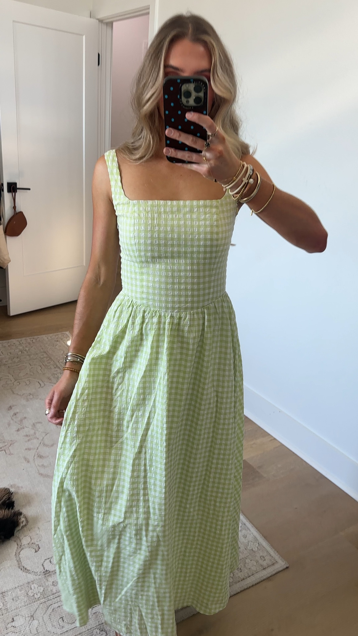 @petalandpup size xs  This stunning piece features a classic square neckline and a flattering A-line silhouette that flows beautifully with every step. Designed for comfort and style, it includes an elasticised shirred panel at the back for a perfect fit, along with an invisible side zip for a seamless look.

#LTKSeasonal #LTKdayinmylife #LTKootd