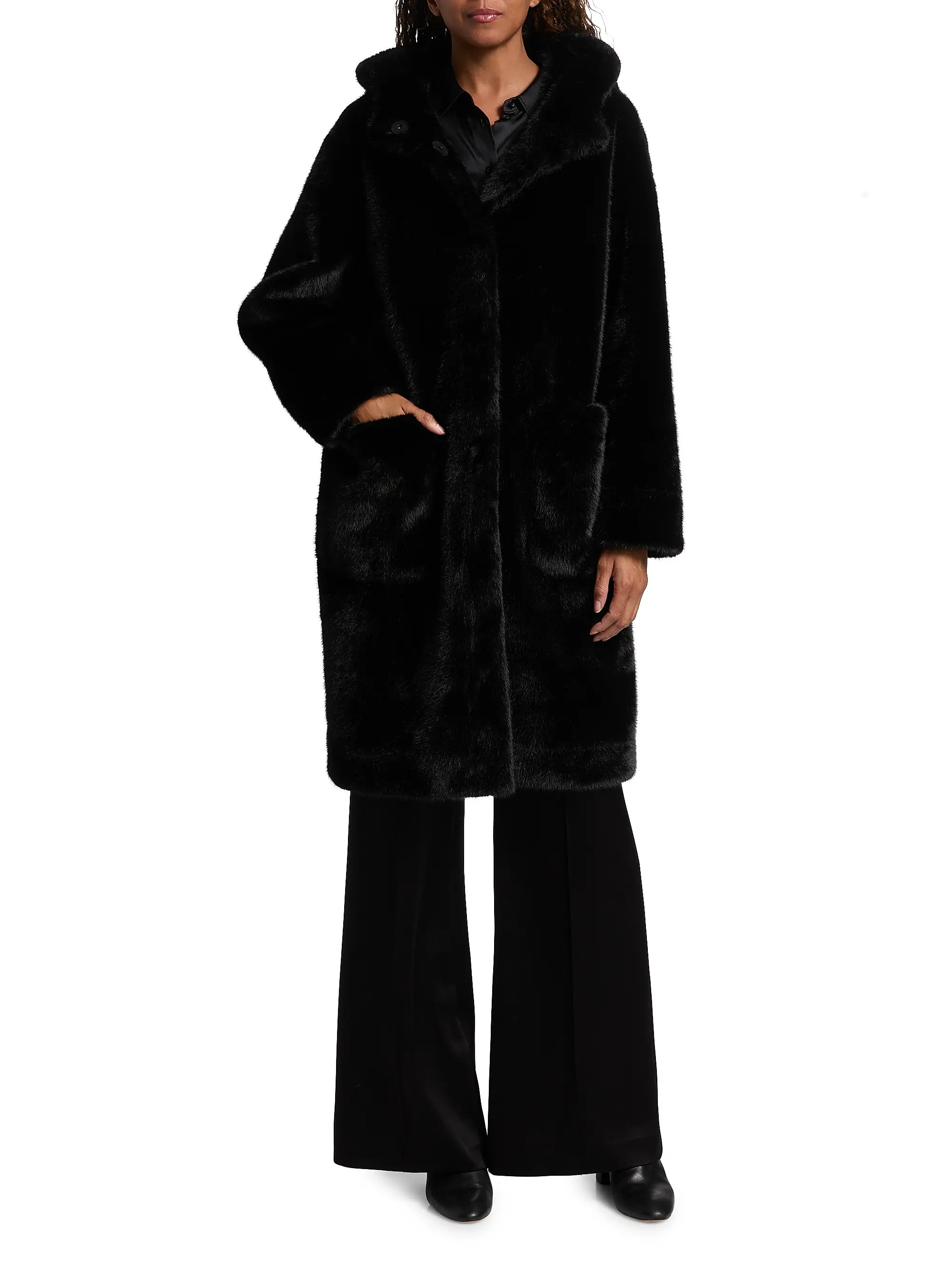 Jenny Faur Fur-Trimmed Coat | Saks Fifth Avenue