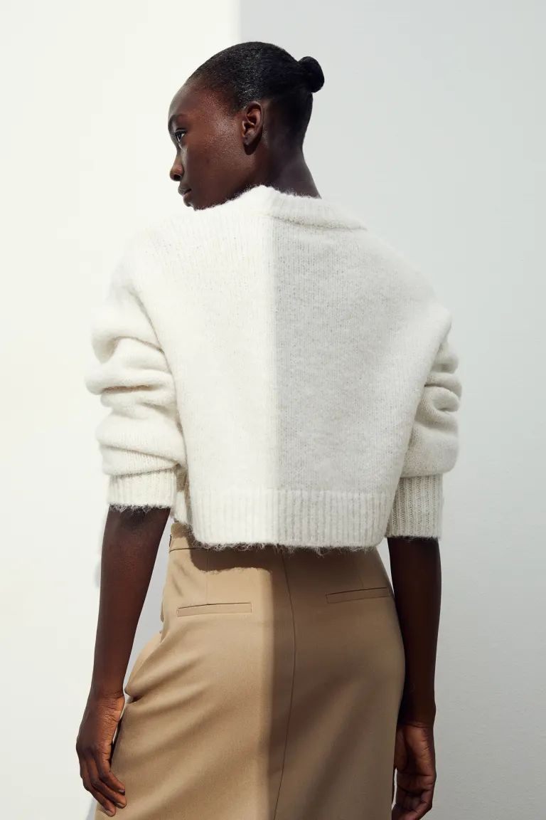 Short Sweater - Brown - Ladies | H&M US | H&M (US + CA)