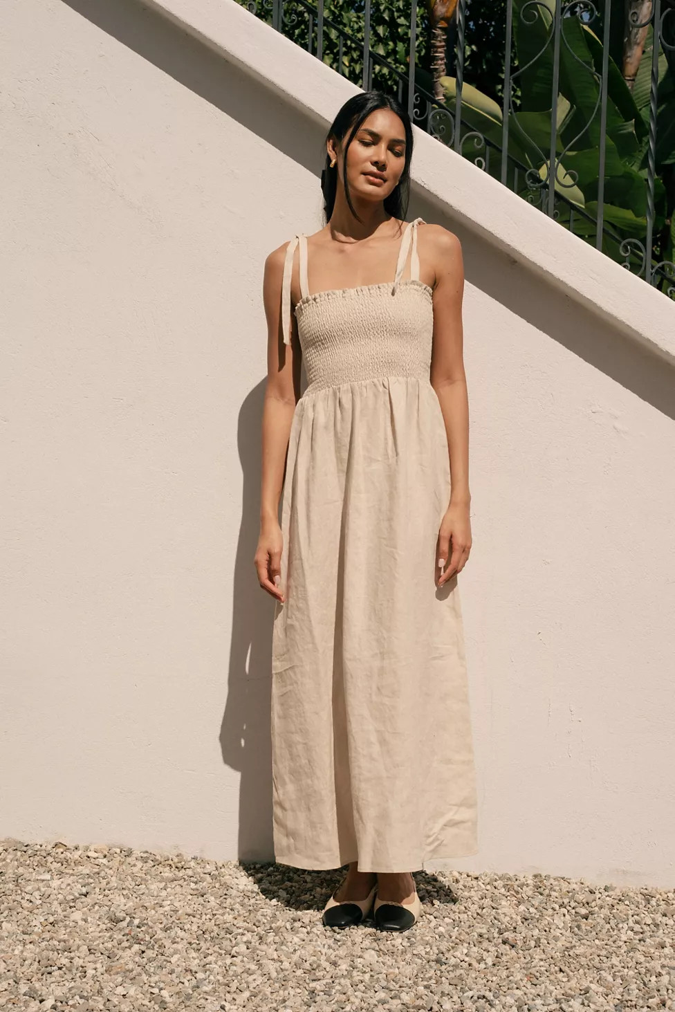 Whimsy + Row Sophie Smocked Maxi Dress | Urban Outfitters (US and RoW)