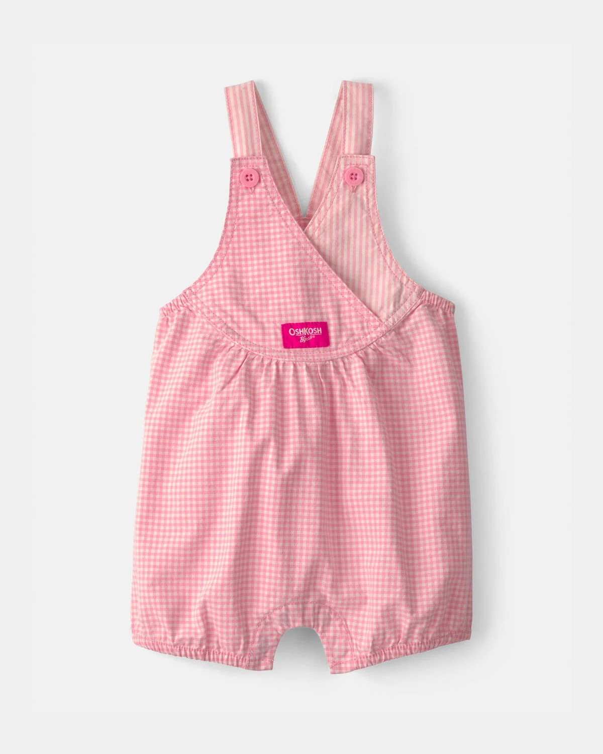 Baby Girl Gingham Shortall - Pink - OshKosh B'gosh | Carter's | Carter's Inc