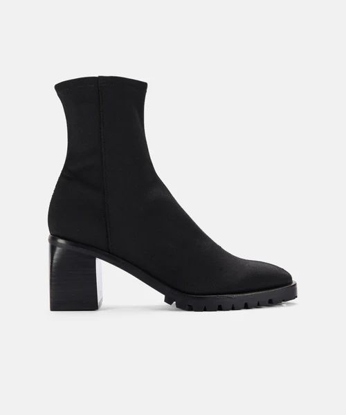 IZORA BOOTIES IN BLACK FABRIC | DolceVita.com